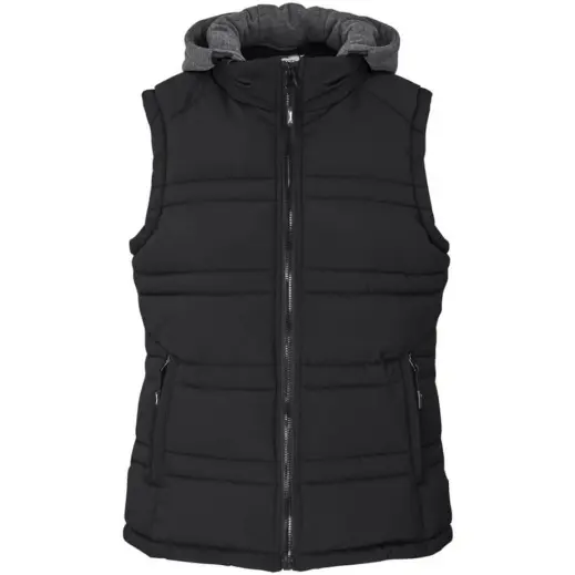 Ladies Okinawa Bodywarmer Black Front